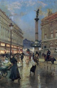 A View of the Opera House Paris A View of the Opera House Paris